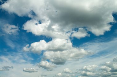 Bulutlu mavi gökyüzü