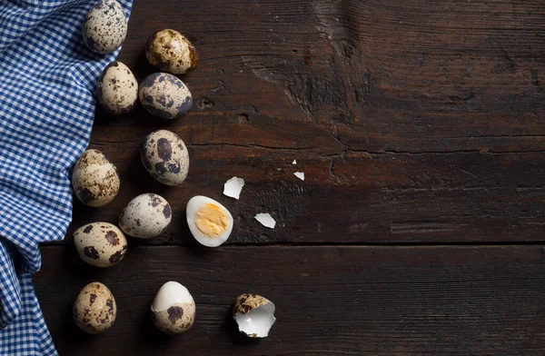 Huevos de codorniz cocidos — Foto de Stock