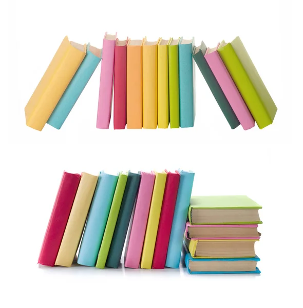 Books on white background — Stock Photo, Image