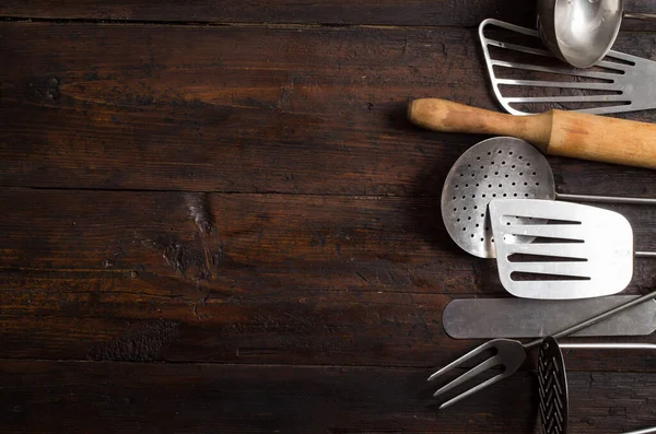 Vintage kitchen utensils — Stock Photo, Image