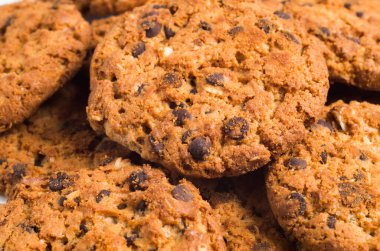 çikolatalı kurabiye arka plan doku.