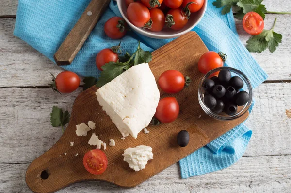 Greek feta cheese — Stock Photo, Image