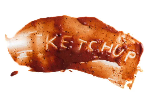 Kečup izolované na bílém pozadí — Stock fotografie