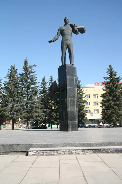 Monumento Juriy Gagarin Nella Città Gagarin Russia — Foto Stock