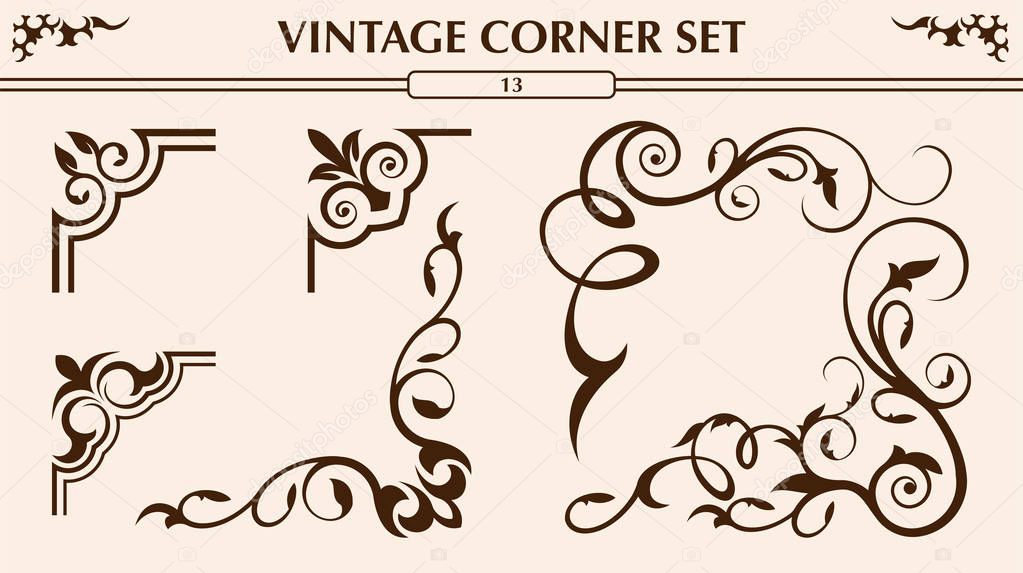 Vintage corner set