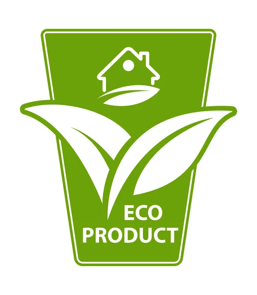 Екологічна марка продукту наклейка — стоковий вектор