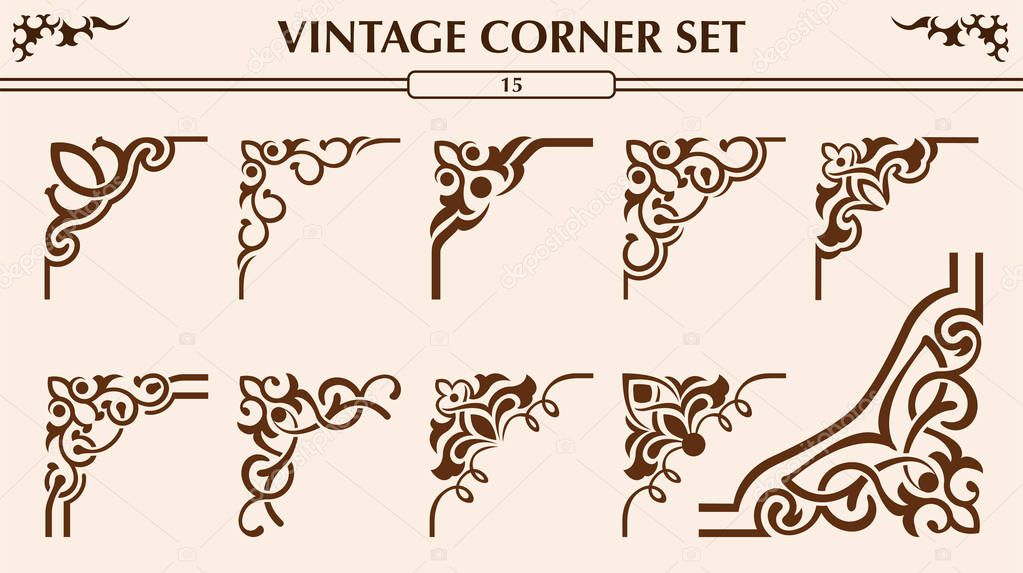 Vintage corner set