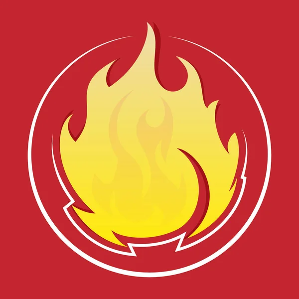 Elementos de diseño fuego — Vector de stock