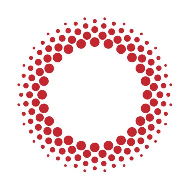 Yarı ton vektör daire kare noktaları