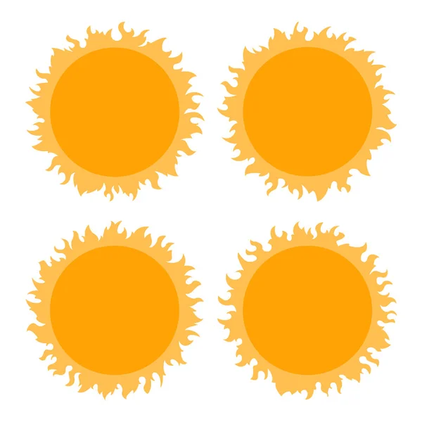 Conjunto de ícones sol — Vetor de Stock