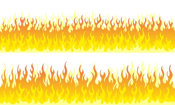 Randen van het vlammenframe — Stockvector