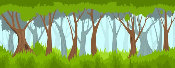 Forêt d'été. vecteur backround — Image vectorielle
