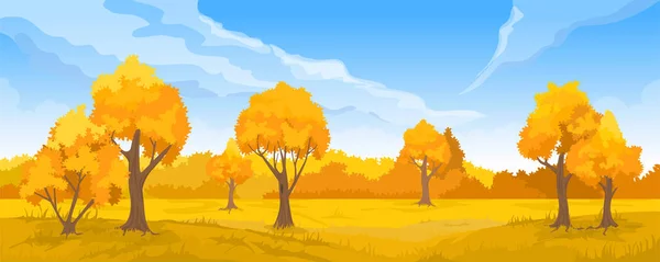 Podzimní krajina venkova — Stockový vektor