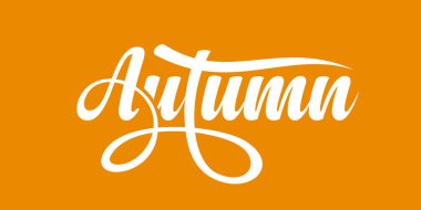 Sonbahar. Kaligrafi metin