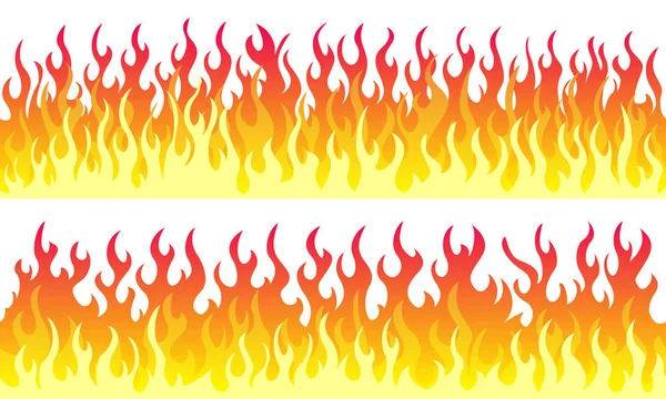 Границы огненного пламени — стоковый вектор