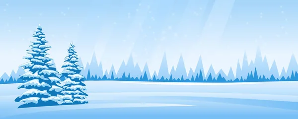 Анотація зимовий пейзаж — стоковий вектор