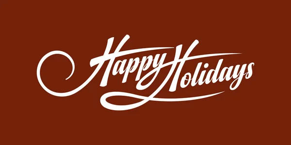 Happy Holidays text — Stock Vector