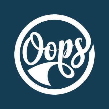 Oops kaligrafi metin