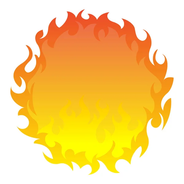 Round fireball. Design element — Stock Vector