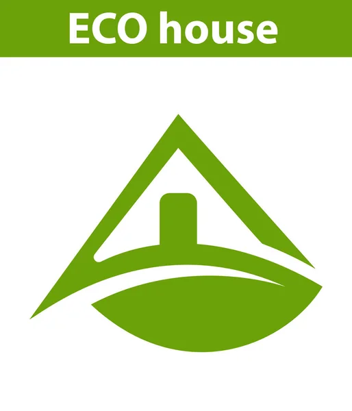 Logo Eco casa — Vector de stock