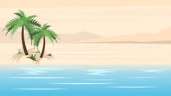 Trópusi paradicsomban beach — Stock Vector