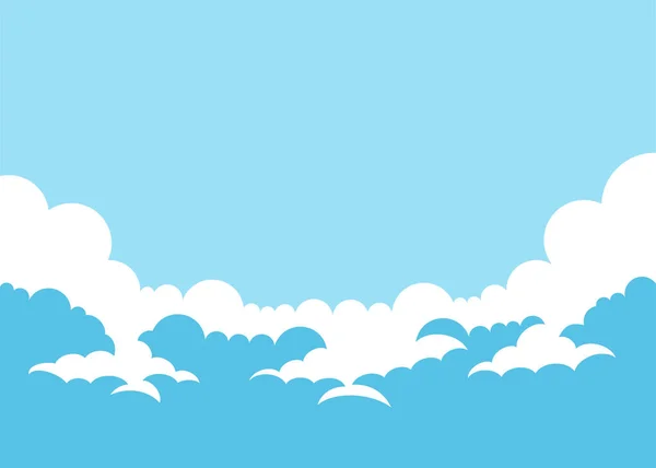 Himmel Hintergrund mit Wolken — Stockvektor