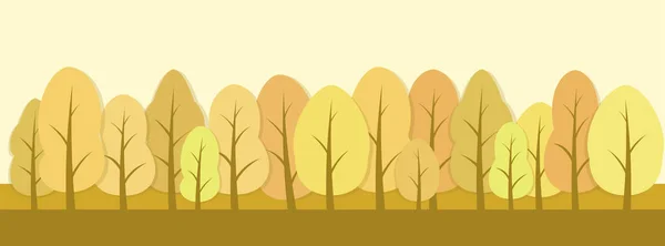 Herbst Wald Hintergrund — Stockvektor