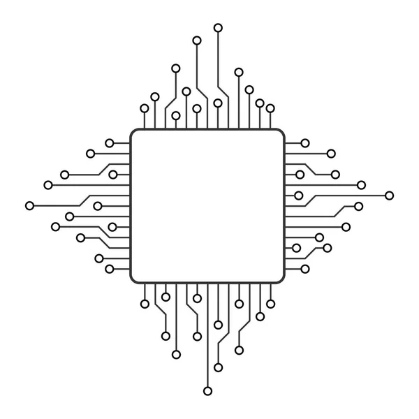 Struttura astratta della tecnologia — Vettoriale Stock