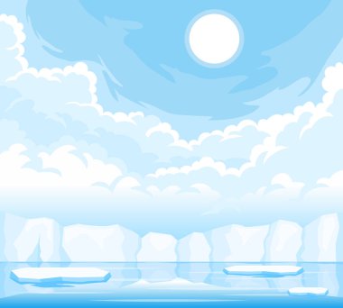 Kuzey Kutbu buz manzarası