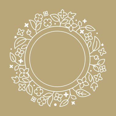 Yuvarlak gösterişli çerçeve