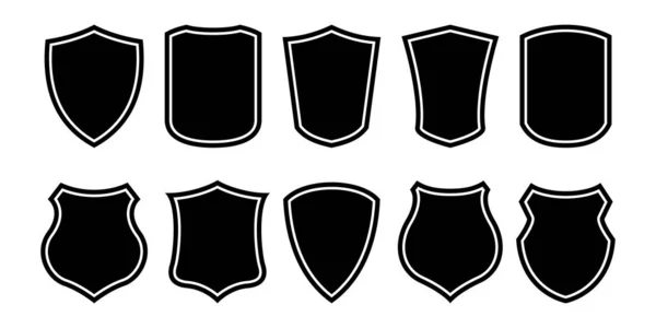 Shields set collection — Stock Vector