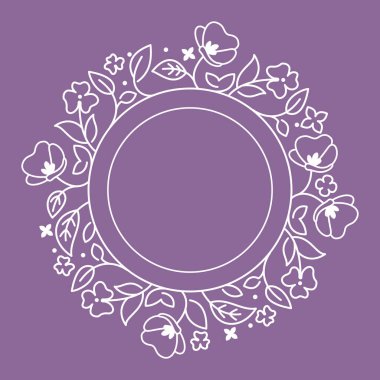 Yuvarlak gösterişli çerçeve