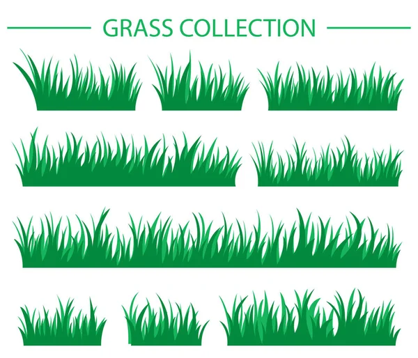 Colecção de grama verde —  Vetores de Stock