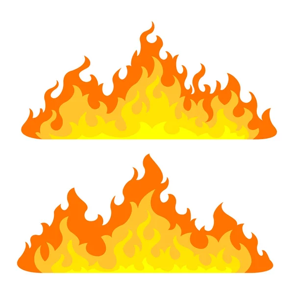 Bonfire icoon ingesteld. Ontwerp-element — Stockvector