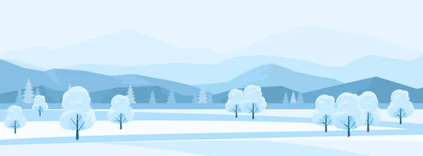 Hintergrund Winterlandschaft — Stockvektor