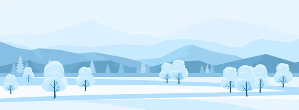 Fondo paisaje invierno — Archivo Imágenes Vectoriales