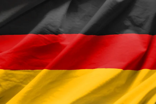 Nahaufnahme Der Flagge Von Deutschland — Stockfoto
