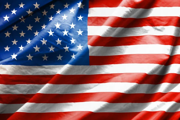 Nahaufnahme Der Flagge Der Usa — Stockfoto