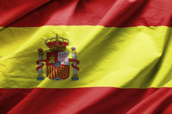 スペインの旗のクローズ アップ — ストック写真
