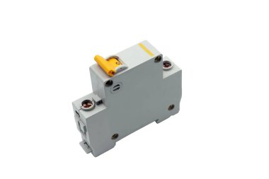 Elektrik devre kesici. Beyaz arka plan üzerinde izole.