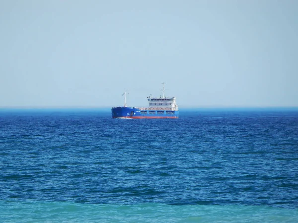 Petrolero Está Lejos Mar Caspio —  Fotos de Stock