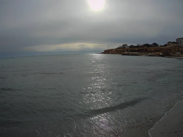 Sandy na pobřeží Kaspického moře. — Stock fotografie