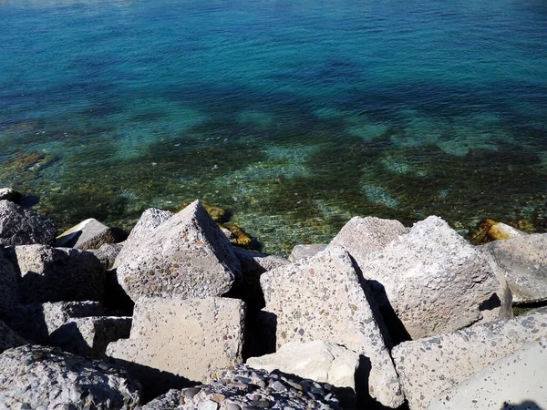 Water Intake Channel Desalination Sea Water Kazakhstan Mangistau Region Aktau — Stock Photo, Image