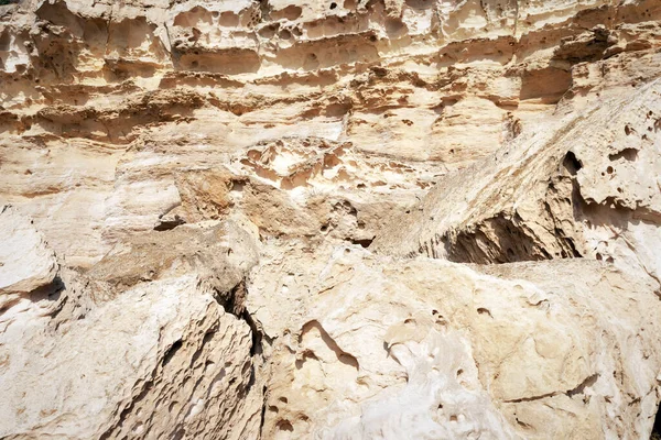 Поверхностный Песчаный Камень Скалистый Берег Каспийского Моря — стоковое фото