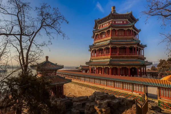 Het Zomerpaleis Peking Met Blue Sky — Stockfoto