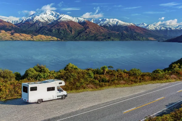 Uitzicht op het Wanaka-meer — Stockfoto