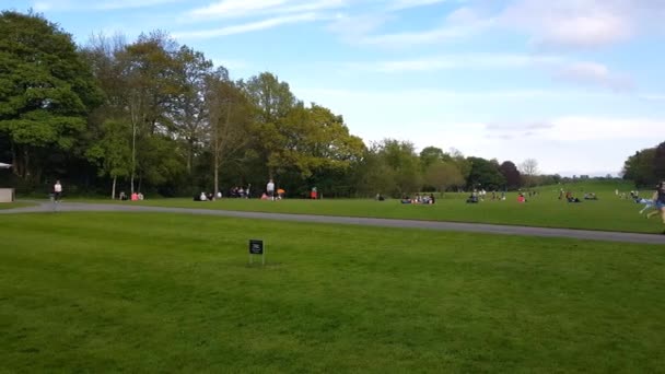 Kilkenny Irlanda Maggio 2018 Persone Che Camminano Nel Castle Park — Video Stock