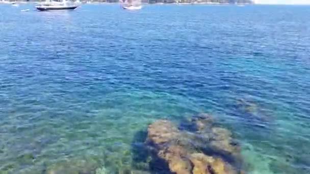 Riviera Villefranche Sur Mer Γαλλικά自由城滨海 法国里维埃拉 — 图库视频影像