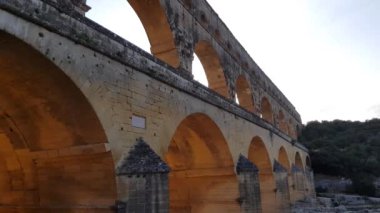 Pont du Gard Gardon nehrinde, Güney Fransa