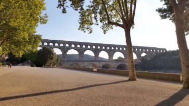 Pont du Gard Gardon nehrinde, Güney Fransa